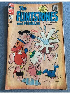 The Flintstones and Pebbles Charlton Comics July 1974 No. 24 Vintage Comic Book